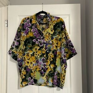 Floral Printed Button Up